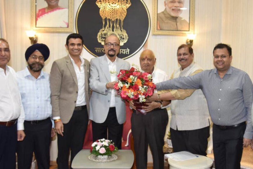 राज्यपाल-डेका-से-निजी-विश्वविद्यालयों-के-पदाधिकारियों-ने-की-भेंट