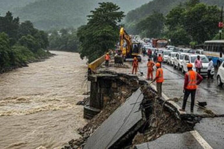 उत्तराखंड-में-बारिश-का-कहर,-चेतावनी-निशान-पर-पहुंची-गंगा;-बदरीनाथ-हाईवे-पर-भूस्खलन-से-संकट