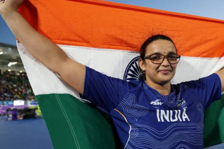 cwg-2026:-मां-बनने-के-बाद-सीमा-कालीरामना-की-दमदार-वापसी,-डिस्कस-थ्रो-में-भारत-के-लिए-जीता-ब्रॉन्ज-मेडल
