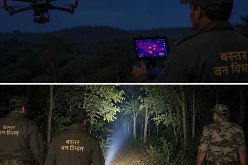 cg:-बस्तर-के-घने-जंगलों-में-थर्मल-ड्रोन-की-एंट्री,-रात-में-भी-होगी-सख्त-निगरानी