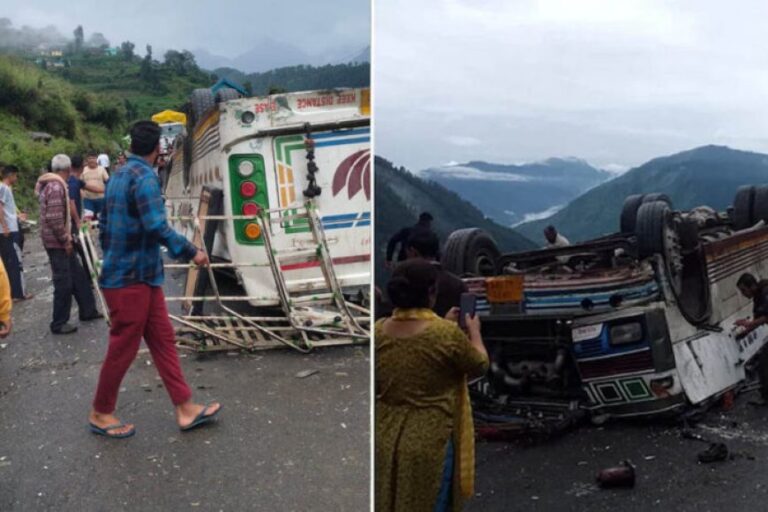 हिमाचल-के-चंबा-में-दर्दनाक-हादसा,-पहाड़ी-से-सड़क-पर-गिरी-बस;-7-लोगों-की-मौत,-कई-घायल